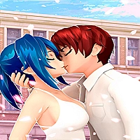 Anime High School Couple Makeover Game Cover