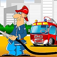 Fire Trucks Differences Game Cover