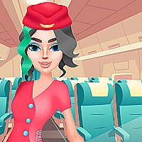Stewardess Beauty Salon Game Cover