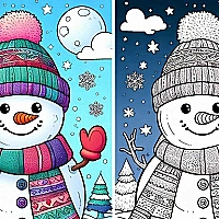 BTS Winter Coloring Game Cover