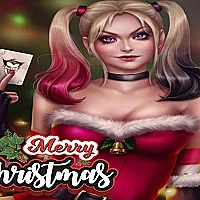 Harley Quinn Christmas Sweater Dress Up Game Cover