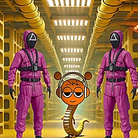 Squid Sprunki Escaped Backrooms Game Cover