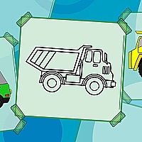 Truck Coloring Book Game Cover