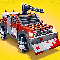 Zombie Derby: Blocky Roads Online Game Cover