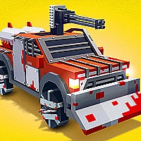 Zombie Derby: Blocky Roads Game Cover