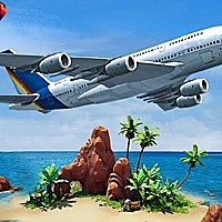 Airplane Simulator Island Travel Game Cover