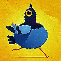 Cartoon Pigeon Jigsaw Game Cover