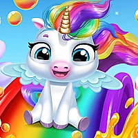 Glitter Unicorn Dress Up Girls Game Cover