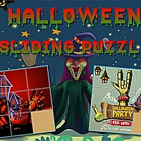 Halloween Sliding Puzzle Game Cover