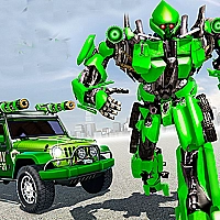 US Police Car Real Robot Transform Game Cover