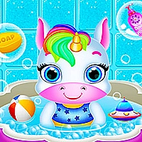 Newborn Unicorn Daycare Game Cover