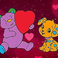 Valentine Pets Coloring Book Game Cover
