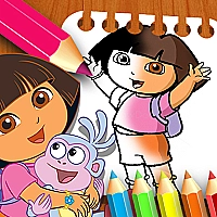 Dora the Explorer the Coloring Book Game Cover