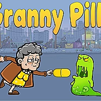Granny Pills: Defend Cactuses Game Cover