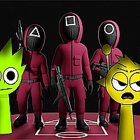Squid Sprunki FNF Battle Game Cover