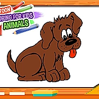 Cartoon Coloring Book for Kids - Animals Game Cover
