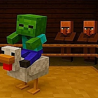 Chicken Jockey hidden lava chicken Game Cover