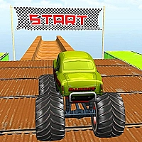 Monster truck stunts mega ramps Game Cover