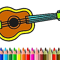 BTS Music Instrument Coloring Book Game Cover