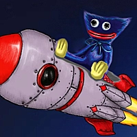 Huggy Wuggy in space Game Cover