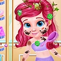 Messy Little Mermaid Makeover - Makeup & Dressup Game Cover