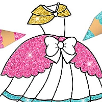 Glitter Dress Coloring Game Cover
