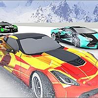 Snow Fall Hill Track Racing Game Cover