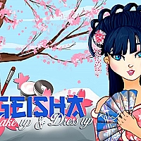 Geisha make up and dress up Game Cover