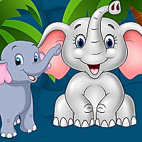Sweet Elephants Jigsaw Game Cover