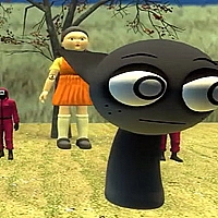 Squid Sprunki Hide Game Cover