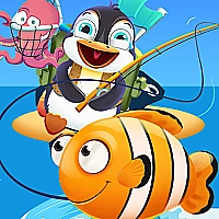 Baby Penguin Fishing Game Cover