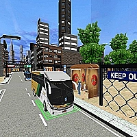 City Coach Bus Passenger Driving :Bus Parking 2021 Game Cover