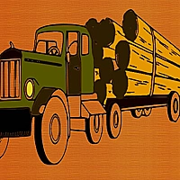 Logging Trucks Coloring Game Cover