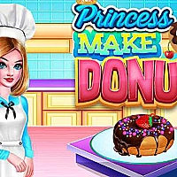 PRINCESS MAKE DONUT COOKING Game Cover