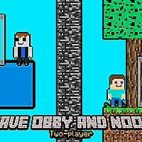 Save Obby and Noob Two players Game Cover