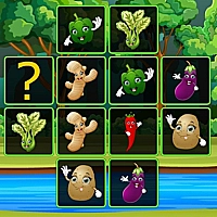 Vegetable Cards Match Game Cover