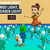 Chicken Jockey: Red Light Green Light Game Cover