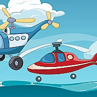 Funny Helicopter Memory Game Cover
