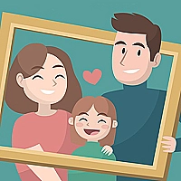 Happy Family Puzzle Game Cover
