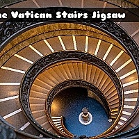 Rome Vatican Stairs Jigsaw Game Cover