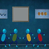 8b blue house escape Game Cover