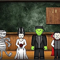 Amgel Halloween Room Escape 25 Game Cover