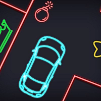 Neon Car Puzzle Game Cover