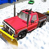 Snow Plow Jeep Simulator 3D Game Cover