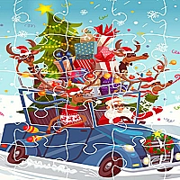 Xmas Trucks Jigsaw Game Cover
