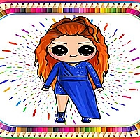 Coloring Book To Draw a Cute Creative Dolls Game Cover