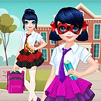 Dotted Girl Back To School Game Cover