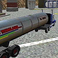 Oil Tanker Transporter Truck Game Cover