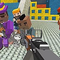 GunGame shooting warfare: blocky combat cover