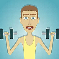 Muscle Clicker: Gym game Game Cover